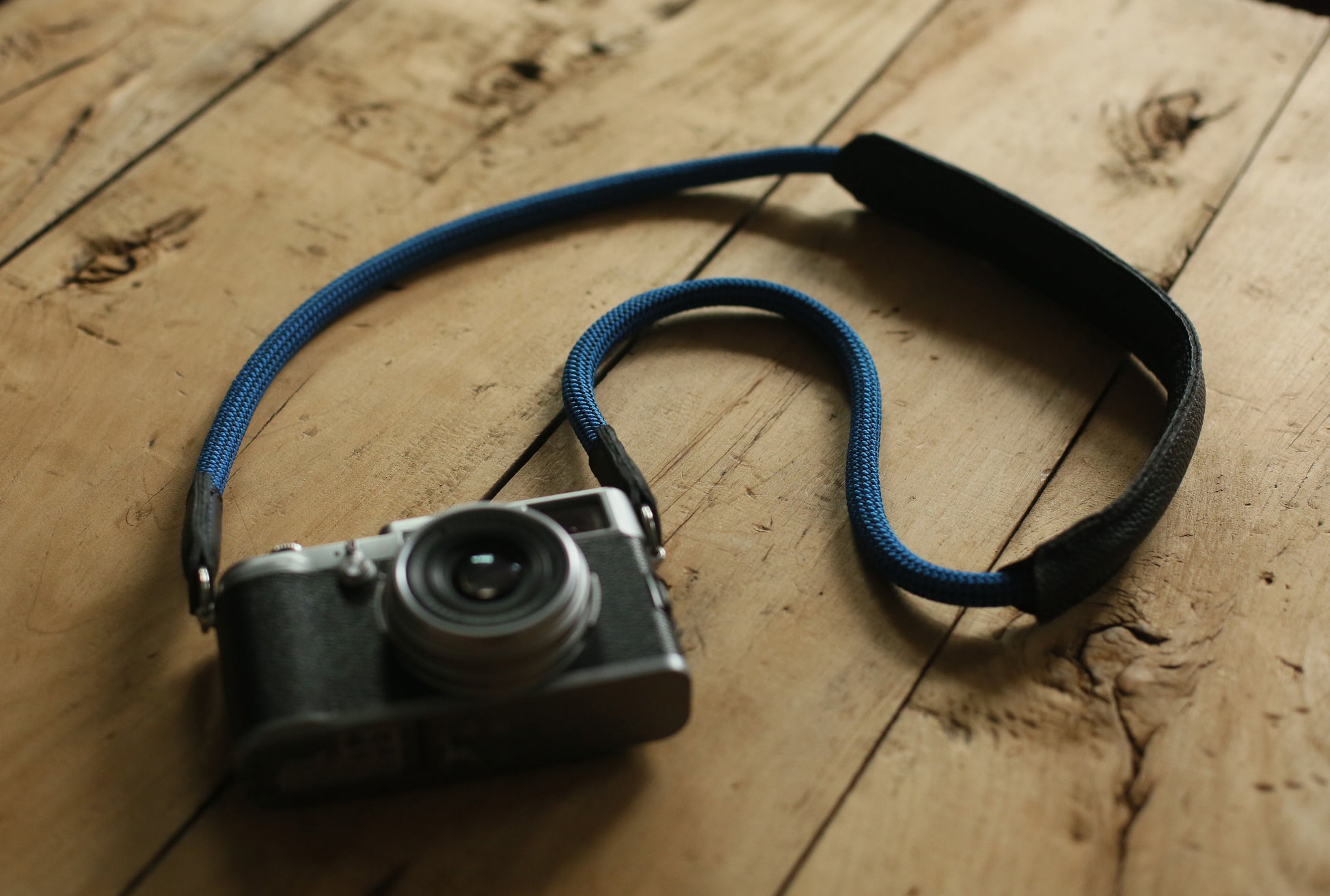 Handmade Shoulder pad  Climbing rope Camera Strap Blue &windmup.com - windmup
