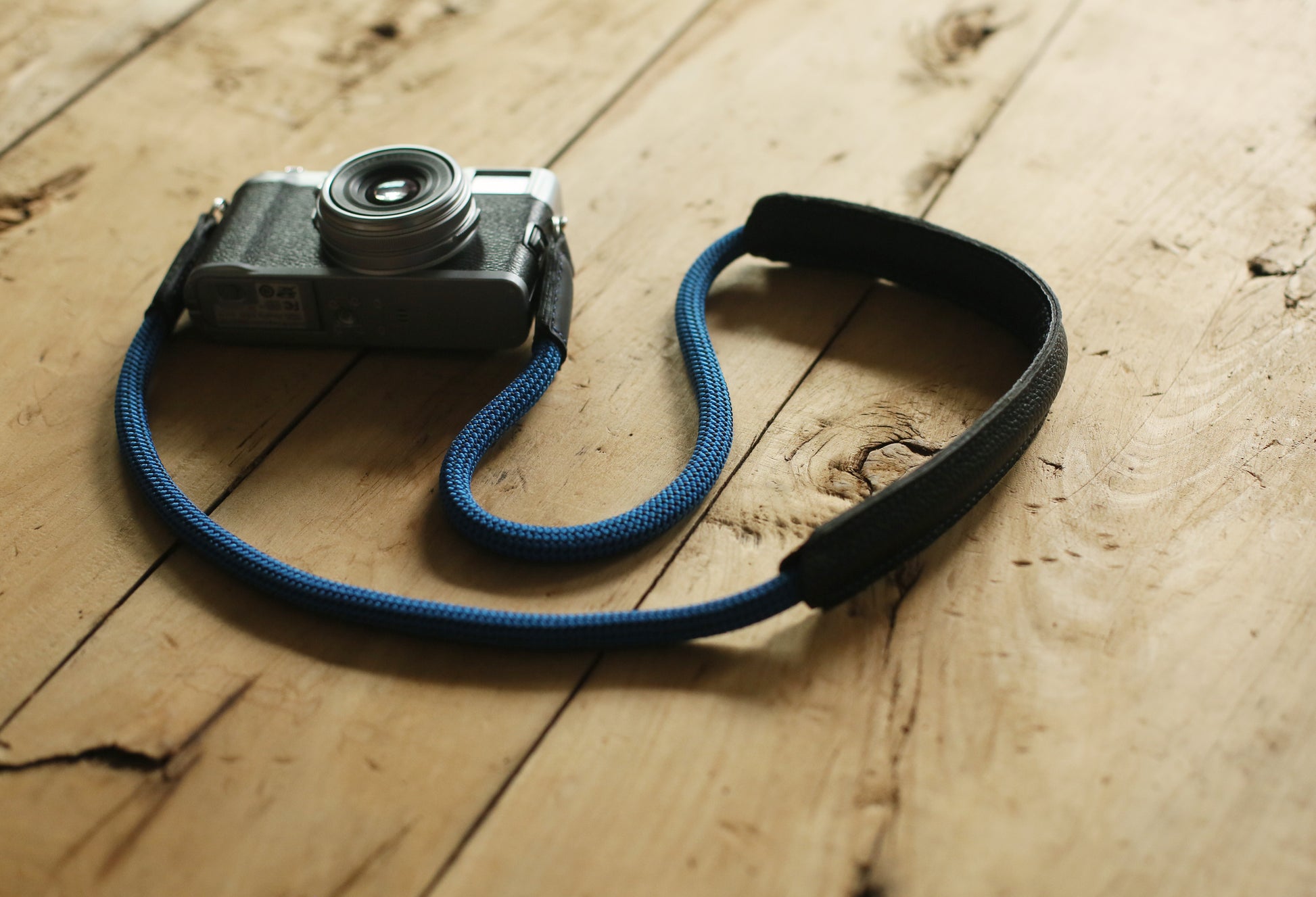Handmade Shoulder pad  Climbing rope Camera Strap Blue &windmup.com - windmup