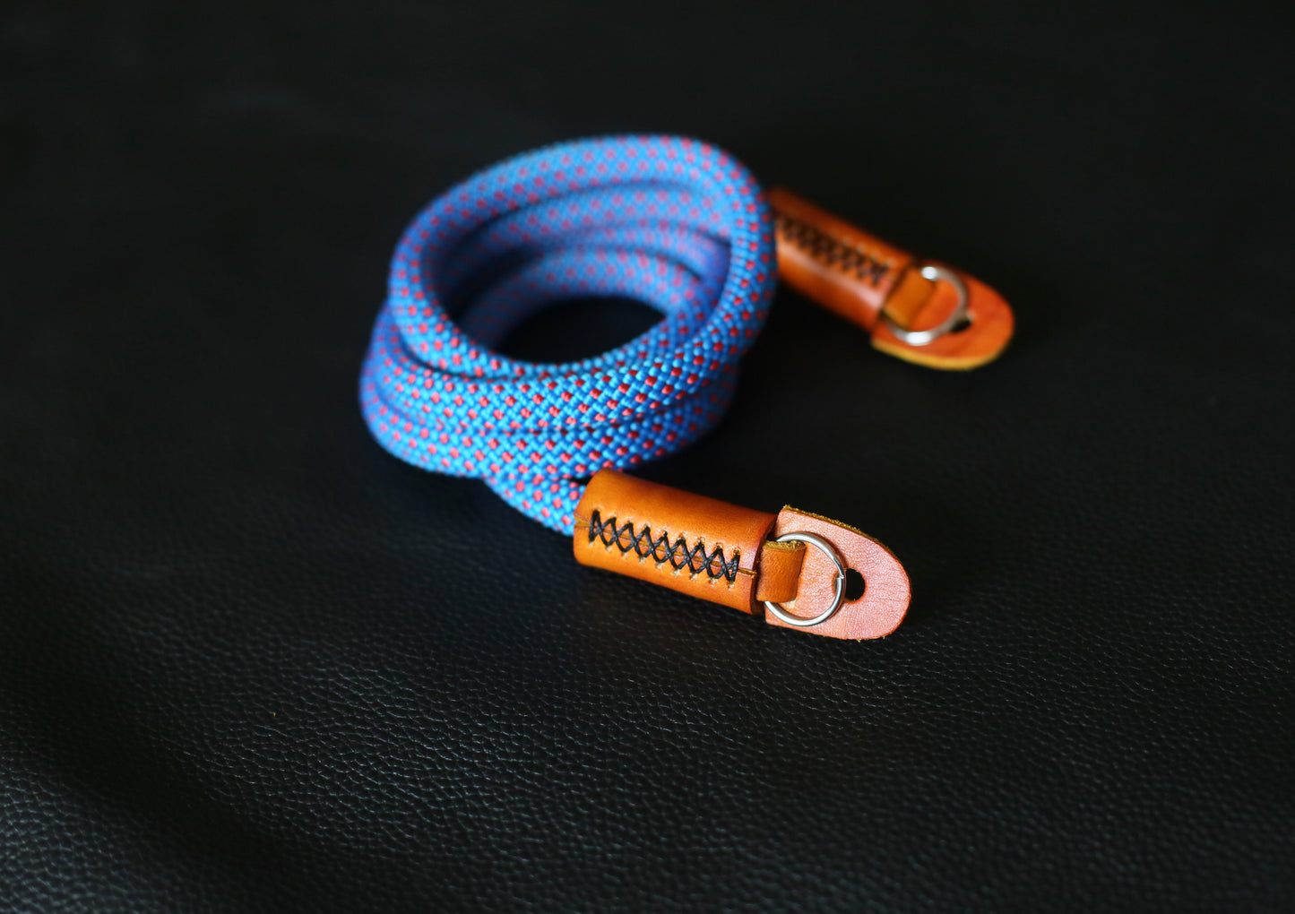 Handmade Camera Strap Sky Blue Climbing Rope E &Windmup.com - windmup