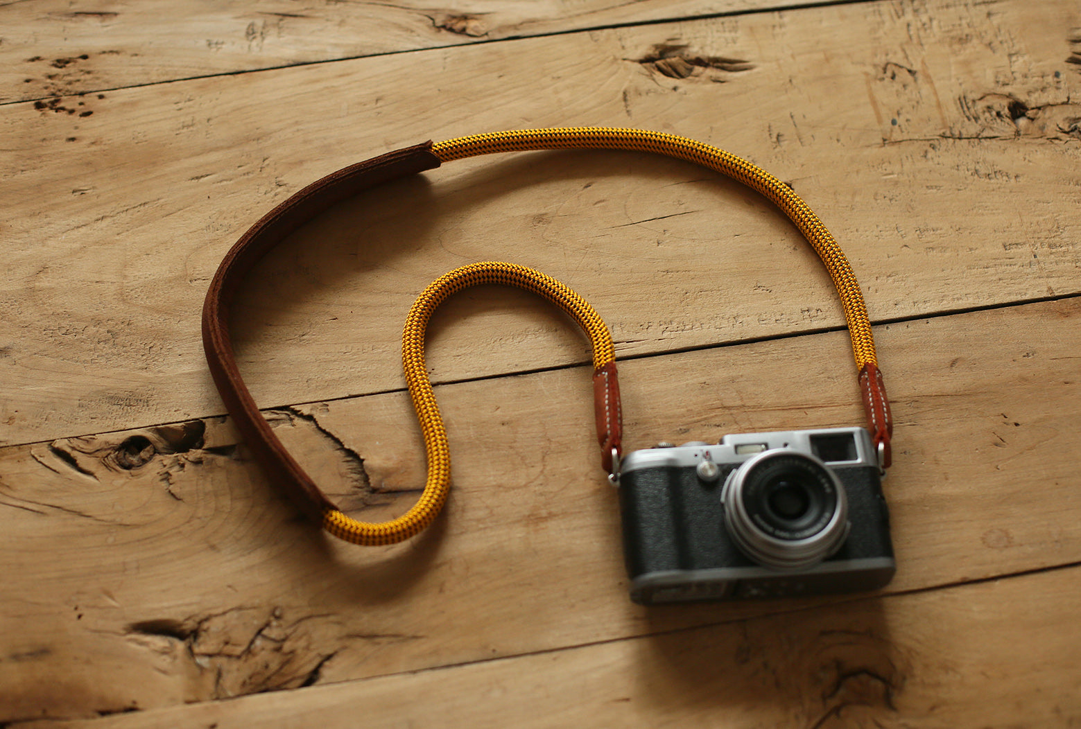 Handmade Shoulder pad  Climbing rope Camera Strap Glod &windmup.com - windmup