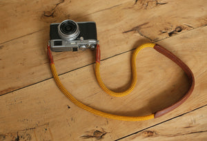 Handmade Shoulder pad  Climbing rope Camera Strap Glod &windmup.com - windmup