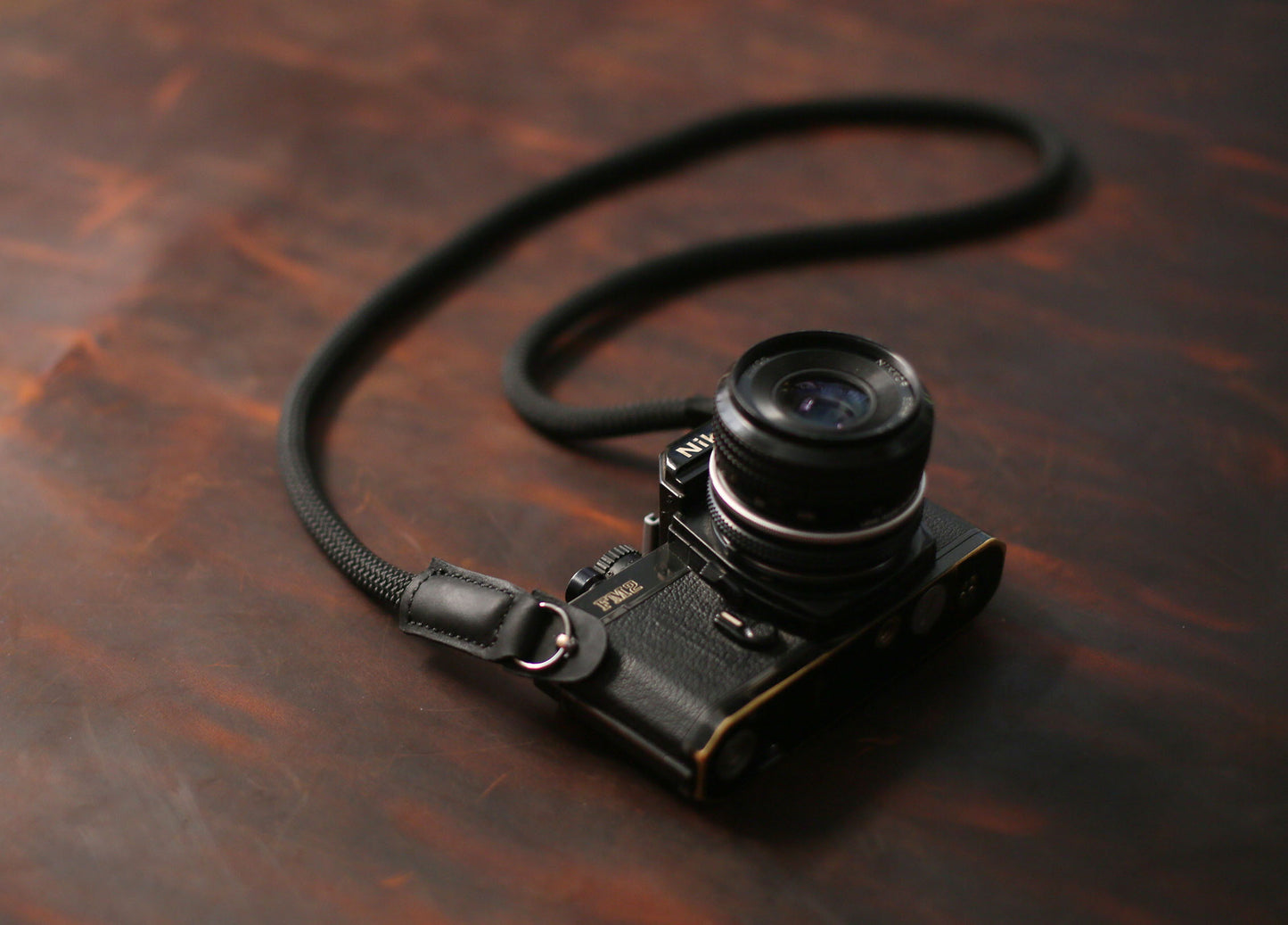Best Handmade Camera Neck Strap Climbing Rope Black@Windmup.com - windmup