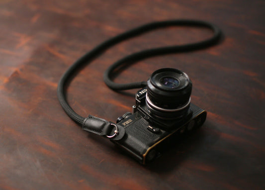 Best Handmade Camera Neck Strap Climbing Rope Black@Windmup.com - windmup