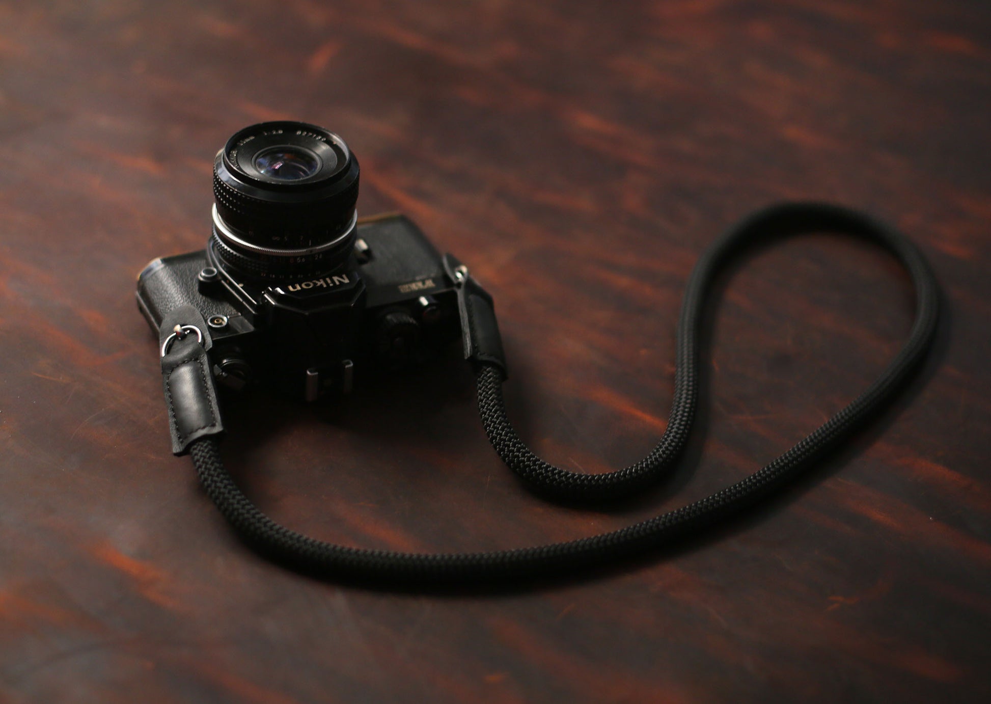 Best Handmade Camera Neck Strap Climbing Rope Black@Windmup.com - windmup