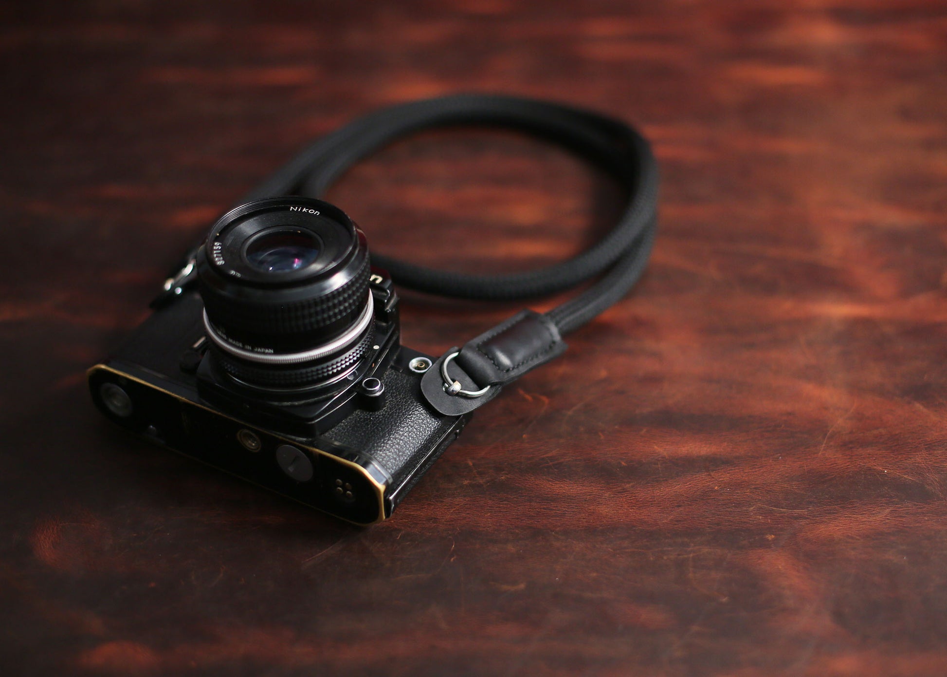 Best Handmade Camera Neck Strap Climbing Rope Black@Windmup.com - windmup