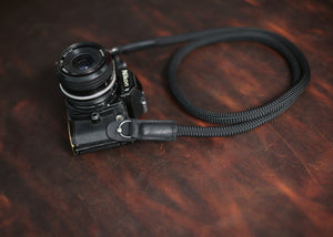 Best Handmade Camera Neck Strap Climbing Rope Black@Windmup.com - windmup