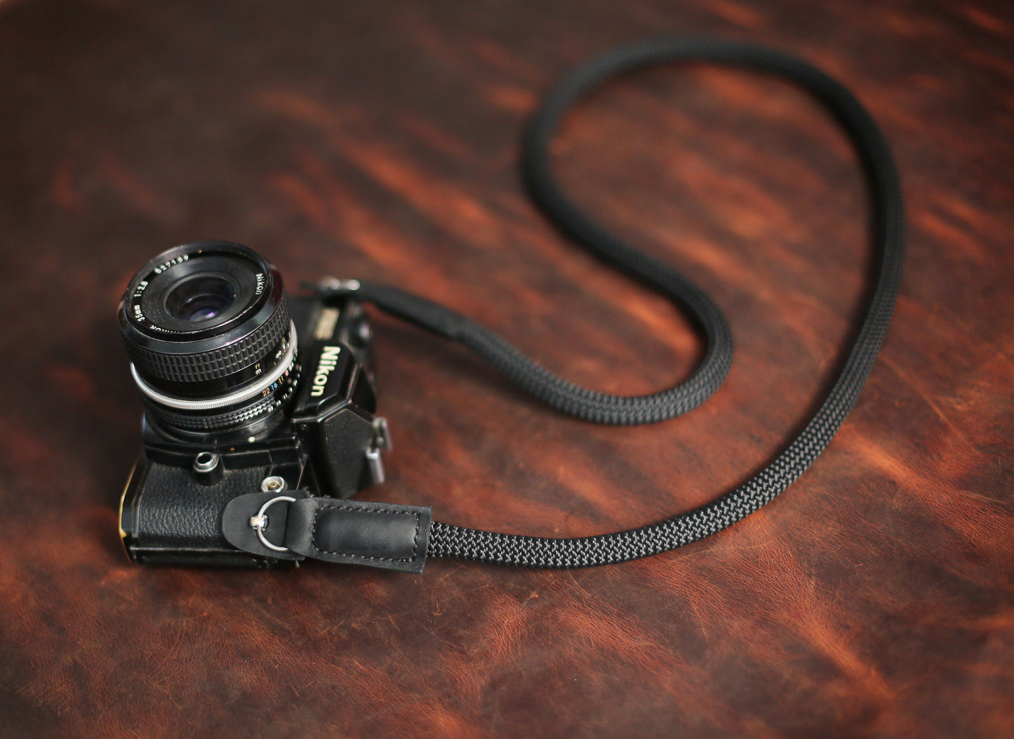 Best Handmade Camera Neck Strap Climbing Rope Black@Windmup.com - windmup
