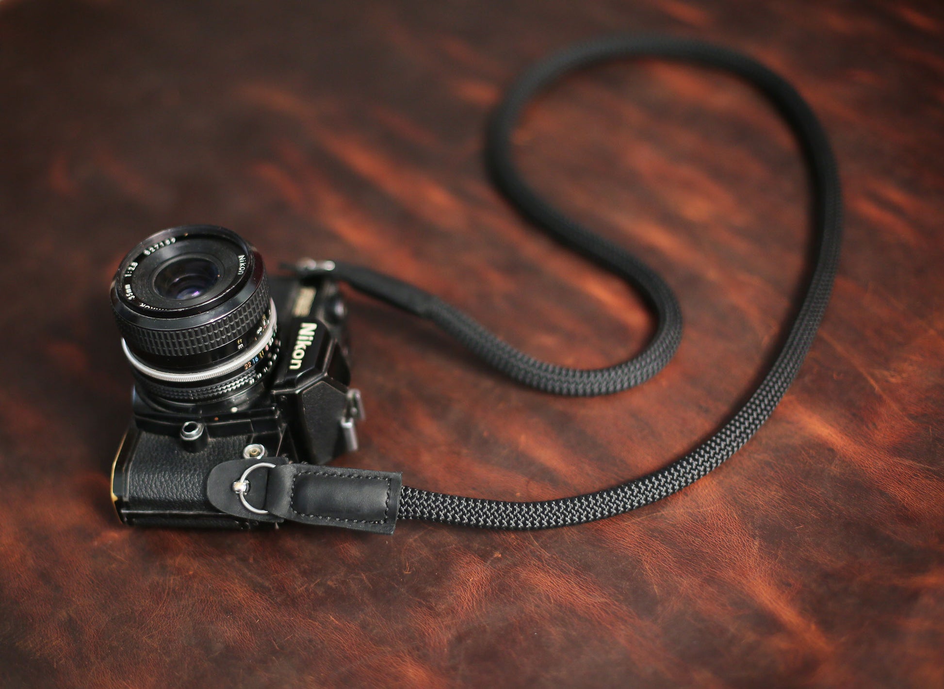 Best Handmade Camera Neck Strap Climbing Rope Black@Windmup.com - windmup