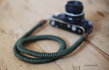 COOL handmade weave camera neck strap armygreen soft | windmup.com - windmup