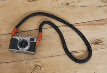 COOL handmade weave camera shoulder strap black B soft &windmup.com - windmup