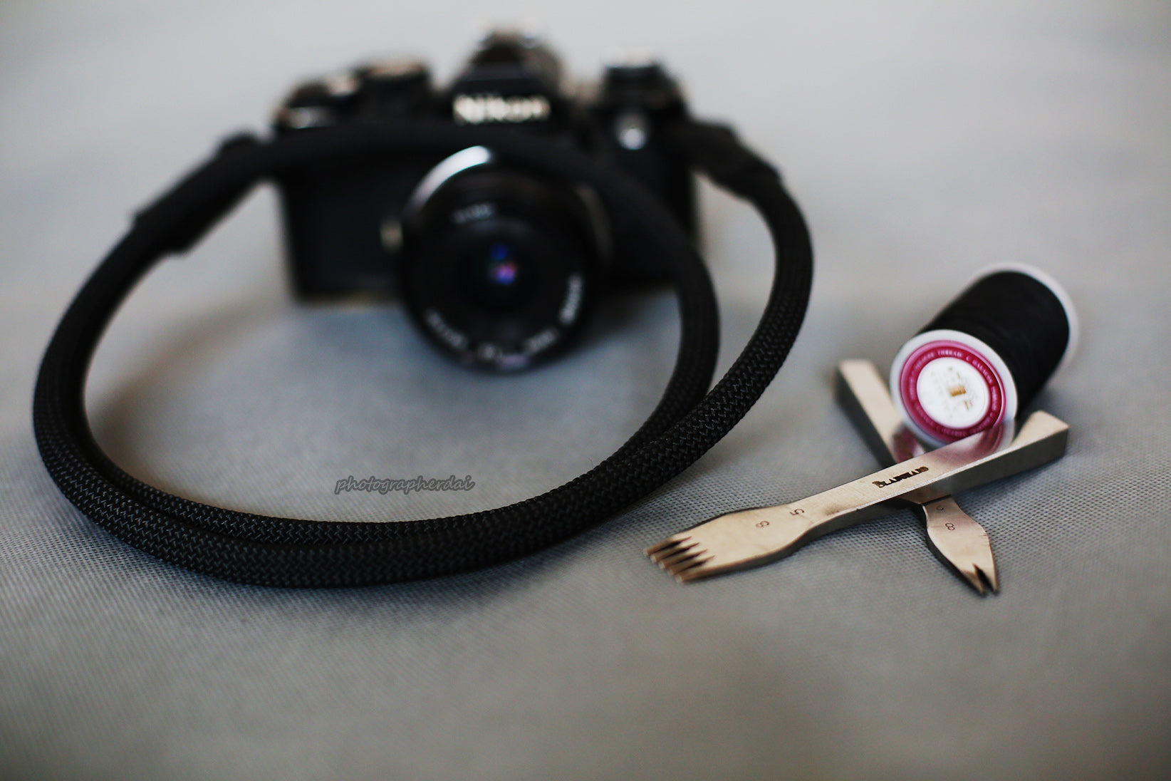 Best Handmade Camera Neck Strap Climbing Rope Black@Windmup.com - windmup