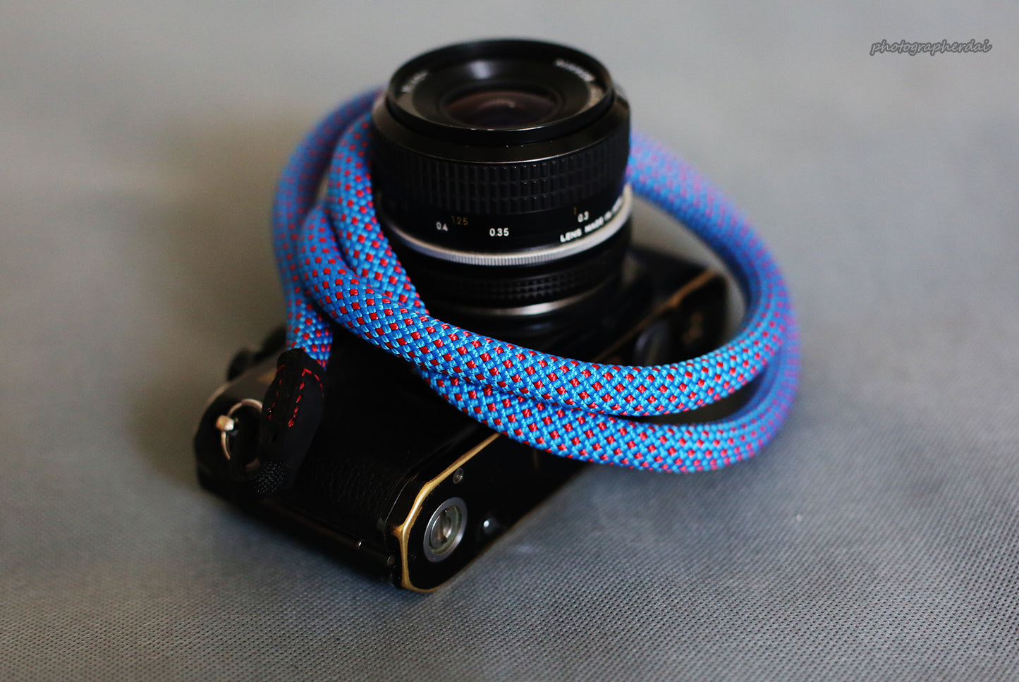 Camera Strap Handmade Agile Sky Blue Climbing Rope &Windmup.com - windmup