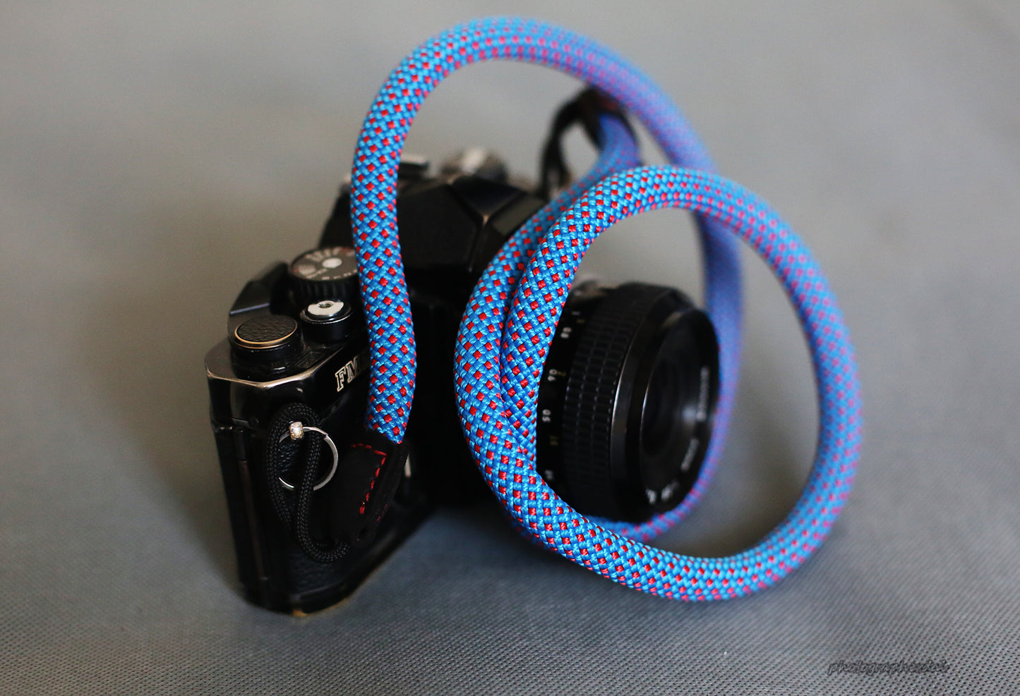Camera Strap Handmade Agile Sky Blue Climbing Rope &Windmup.com - windmup