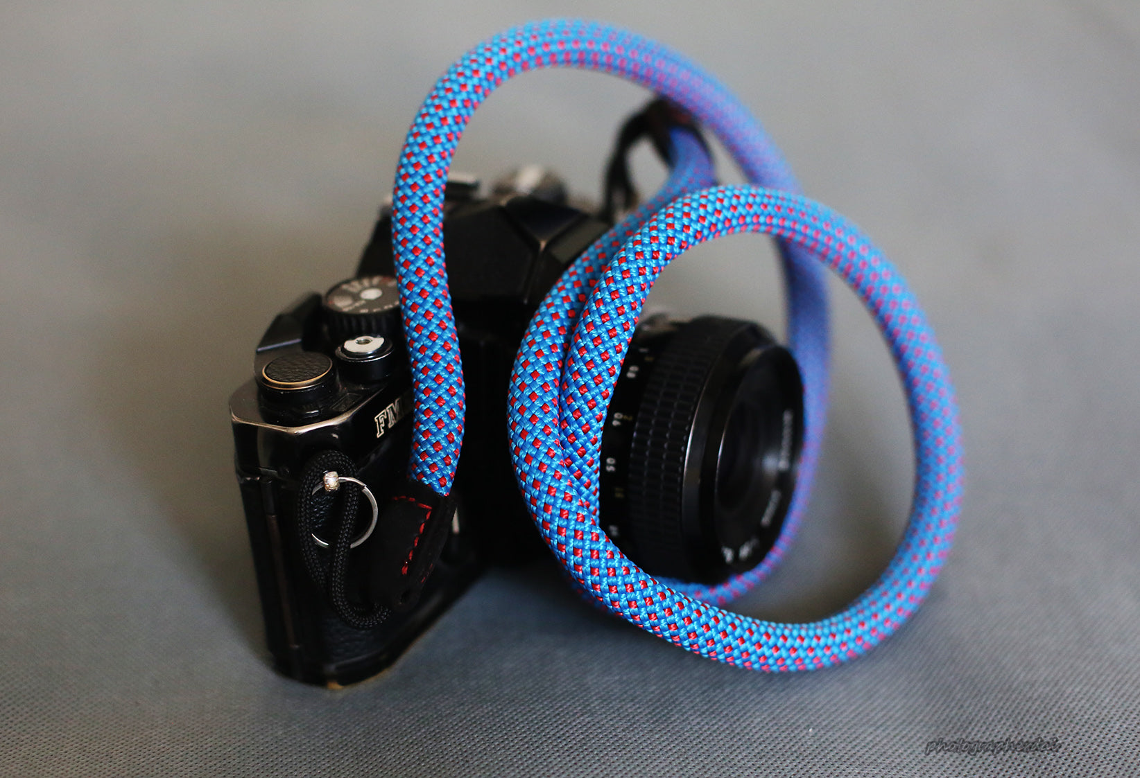 Camera Strap Handmade Agile Sky Blue Climbing Rope &Windmup.com - windmup