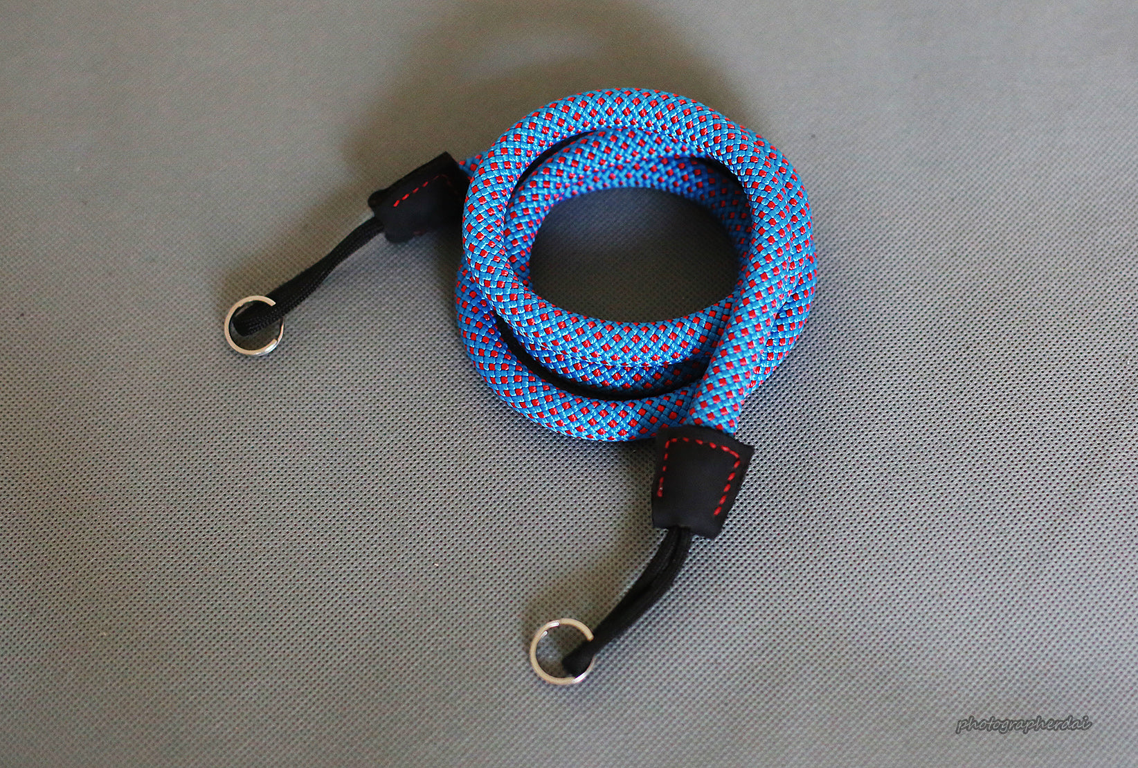 Camera Strap Handmade Agile Sky Blue Climbing Rope &Windmup.com - windmup