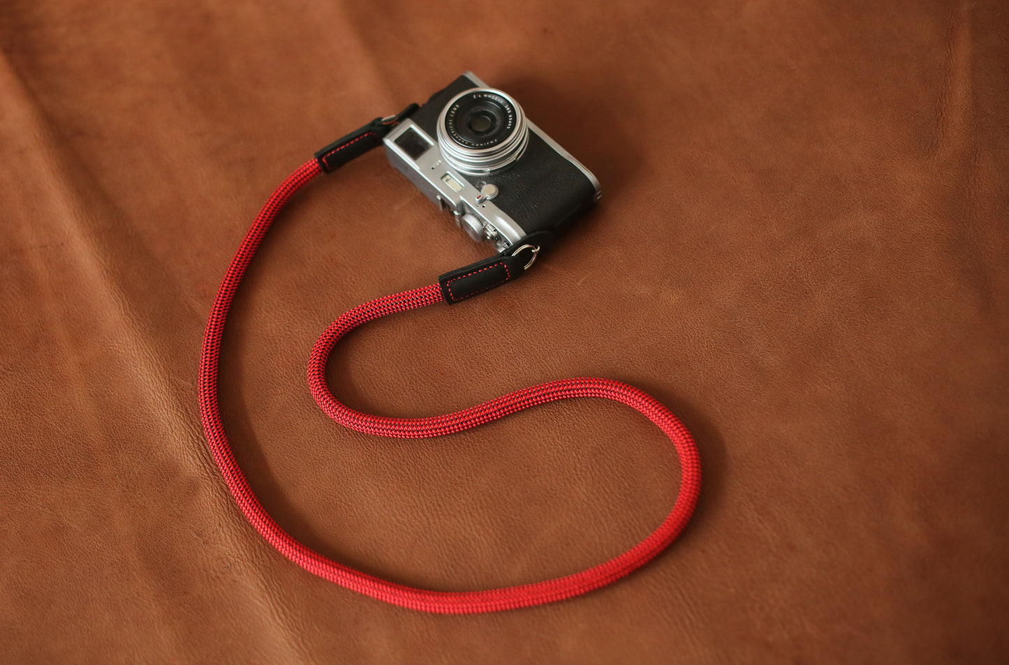 Handmade Windmup strap with bold colors
