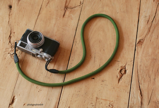 Camera Strap Handmade Armygreen Climbing Rope D | windmup.com - windmup