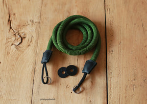 Camera Strap Handmade Armygreen Climbing Rope D | windmup.com - windmup
