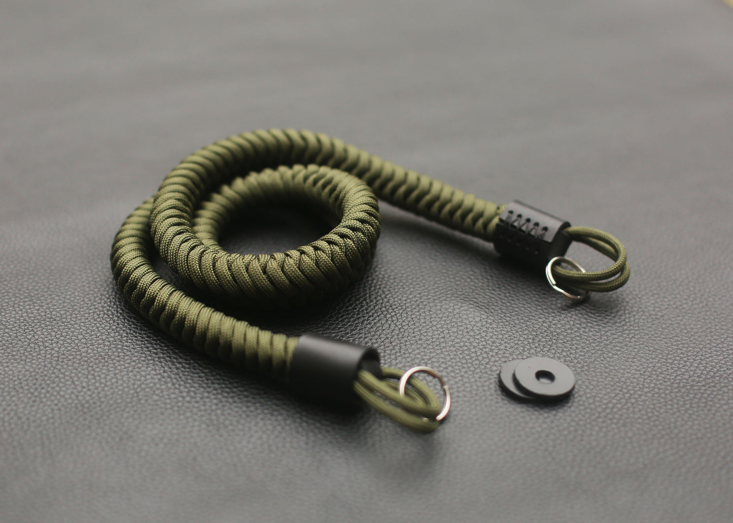 Pair of leather protector pads for camera strap split rings
