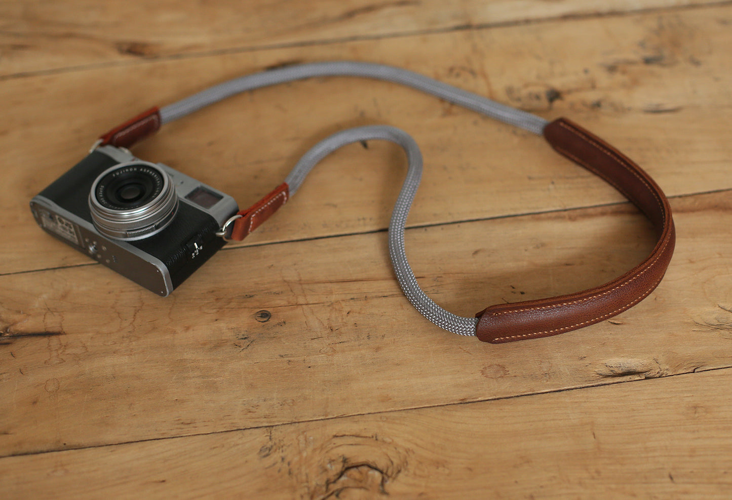 Modern minimalist camera strap for street and travel photography