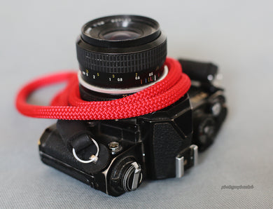 Handmade Camera Strap Red Climbing Rope A&Windmup.com - windmup