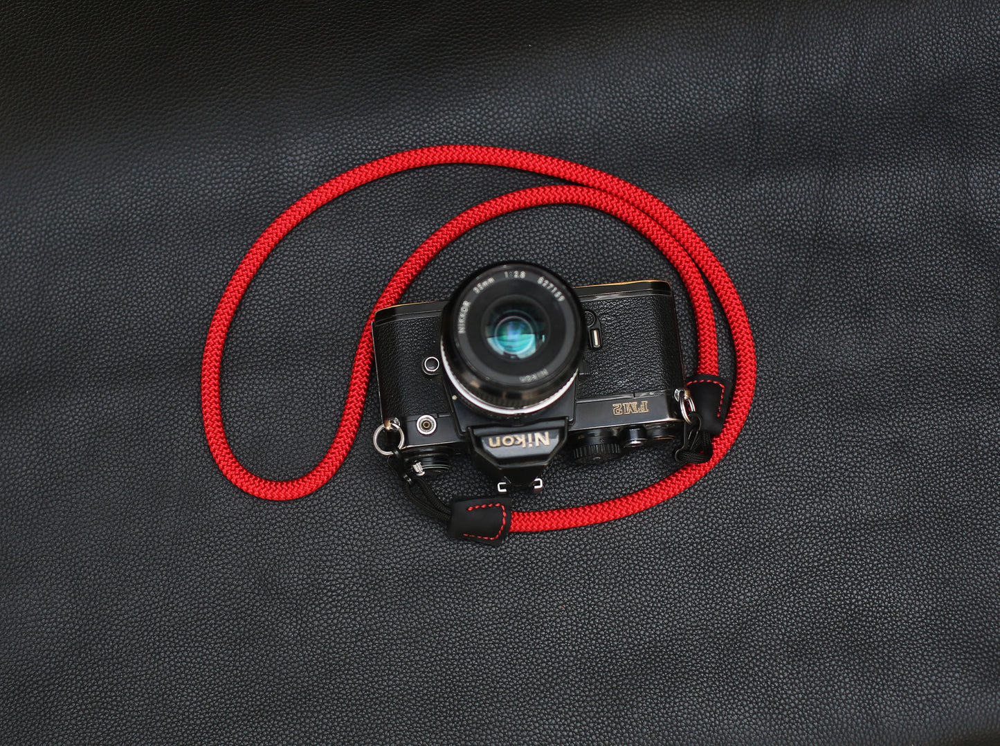 Side view showing rope thickness and clasp attachment