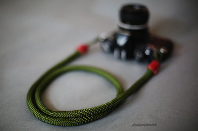 Handmade Camera Strap ArmyGreen Climbing Rope F&Windmup.com - windmup