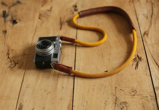 handmade rope neck strap with padding