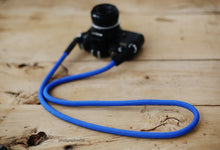 Camera neck strap handmade light blue climbing rope | windmup - windmup