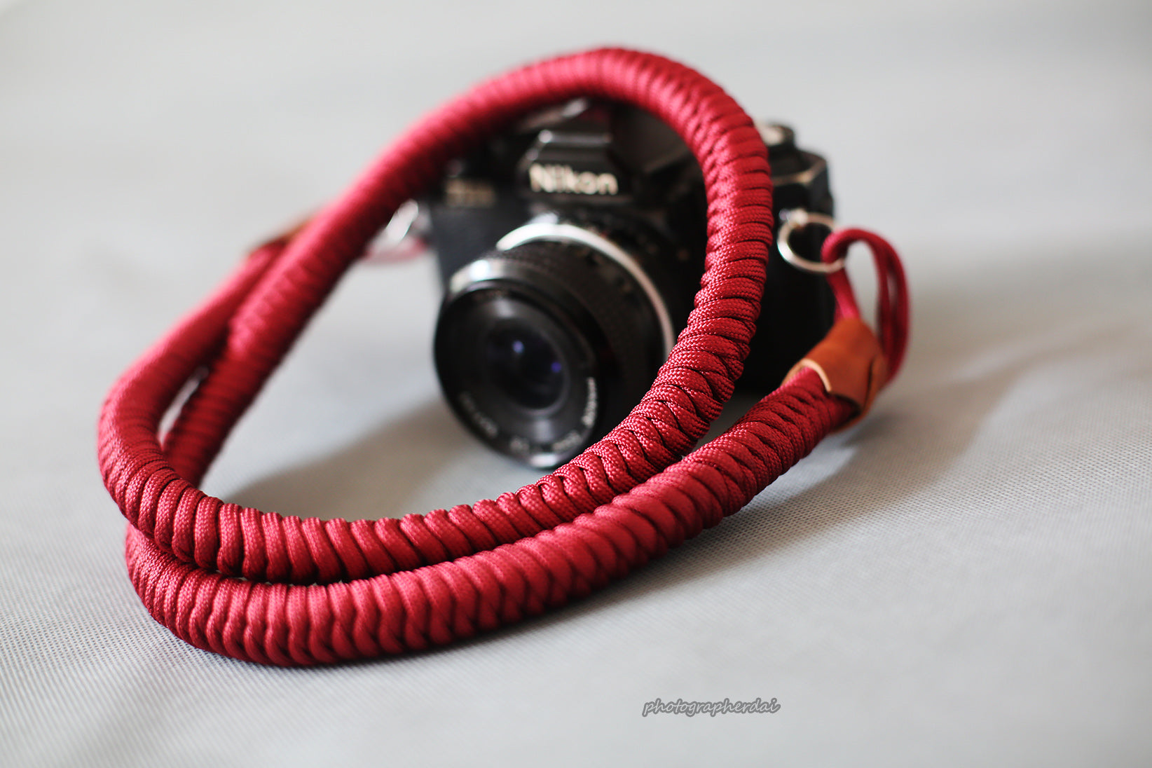 COOL handmade weave camera strap generous red dates soft &windmup.com - windmup