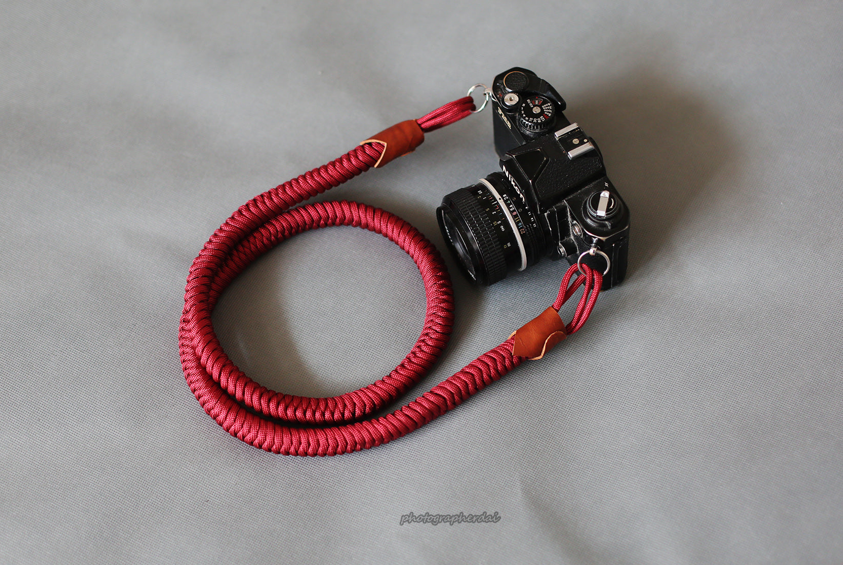 COOL handmade weave camera strap generous red dates soft &windmup.com - windmup