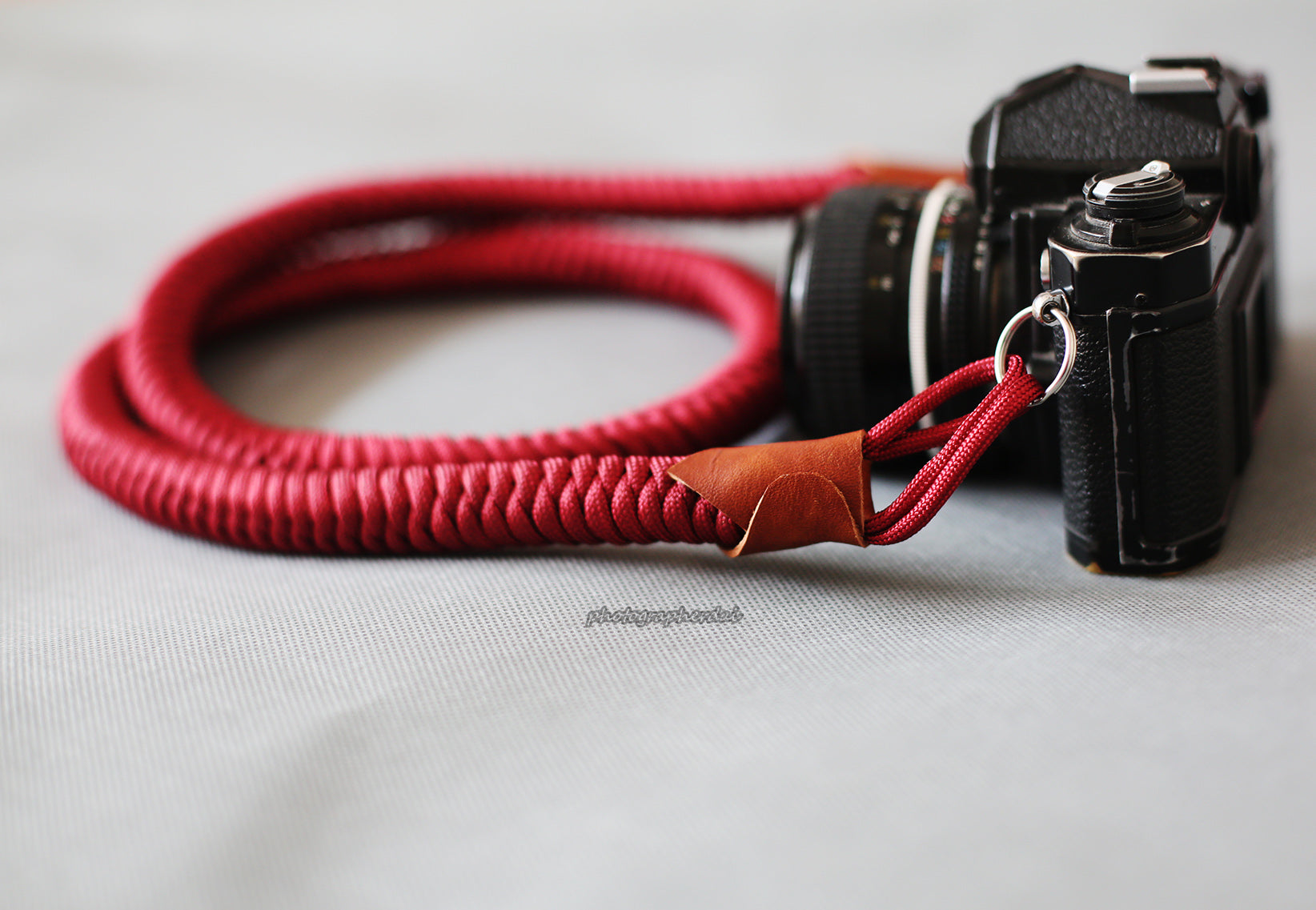COOL handmade weave camera strap generous red dates soft &windmup.com - windmup