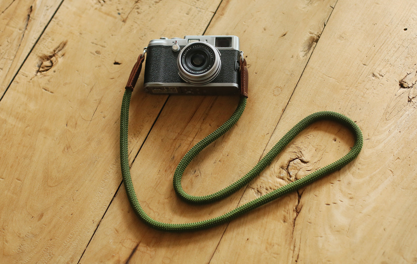 handmade climbing rope camera strap