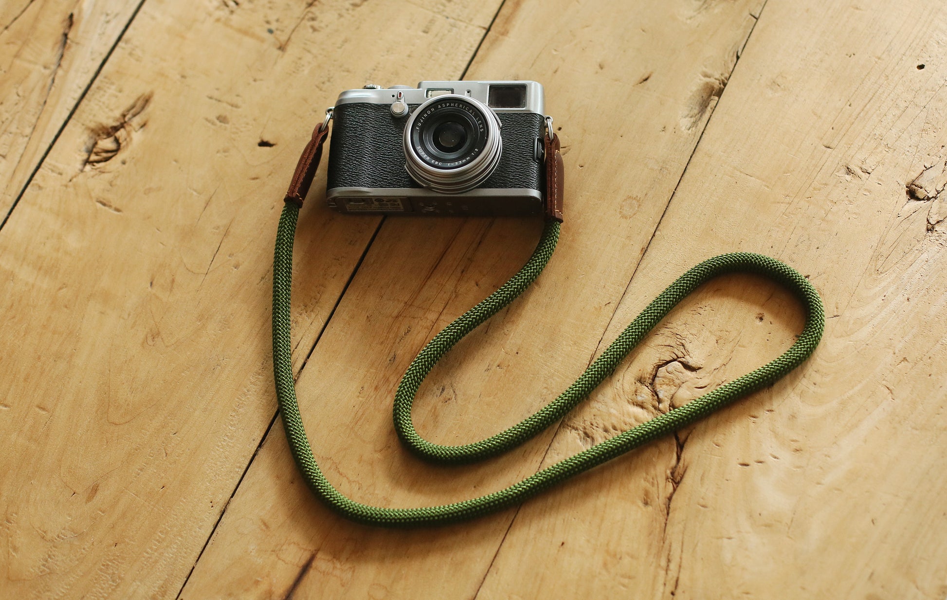 handmade climbing rope camera strap